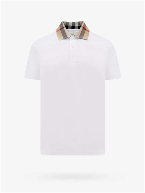 polo burberry blanc|Burberry polo outlet.